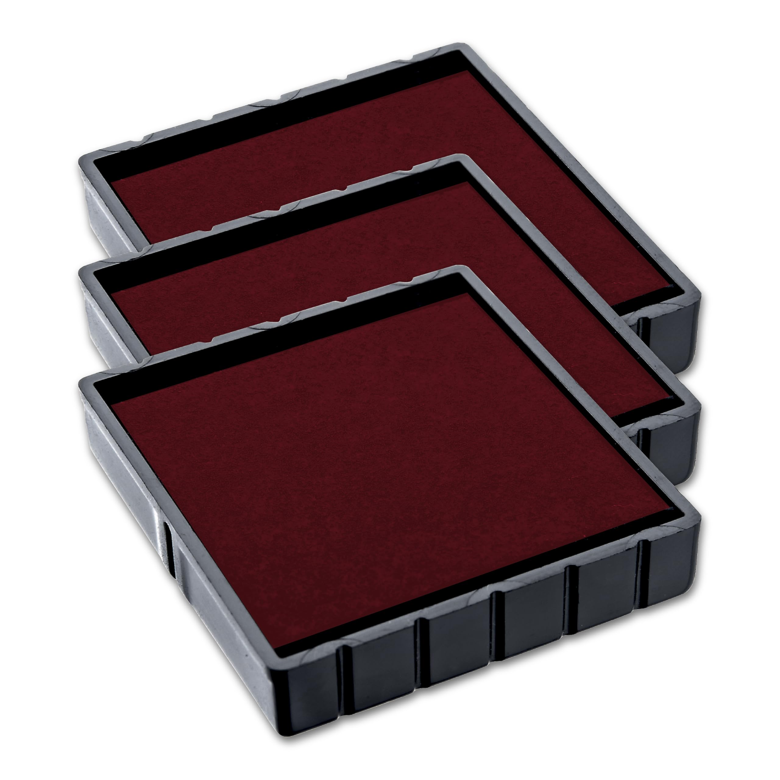 COLOP E/Q30 Replacement Ink Pads – Pack of 3 EQ30 Refill Pads Compatible with Printer Q 30 (Red)