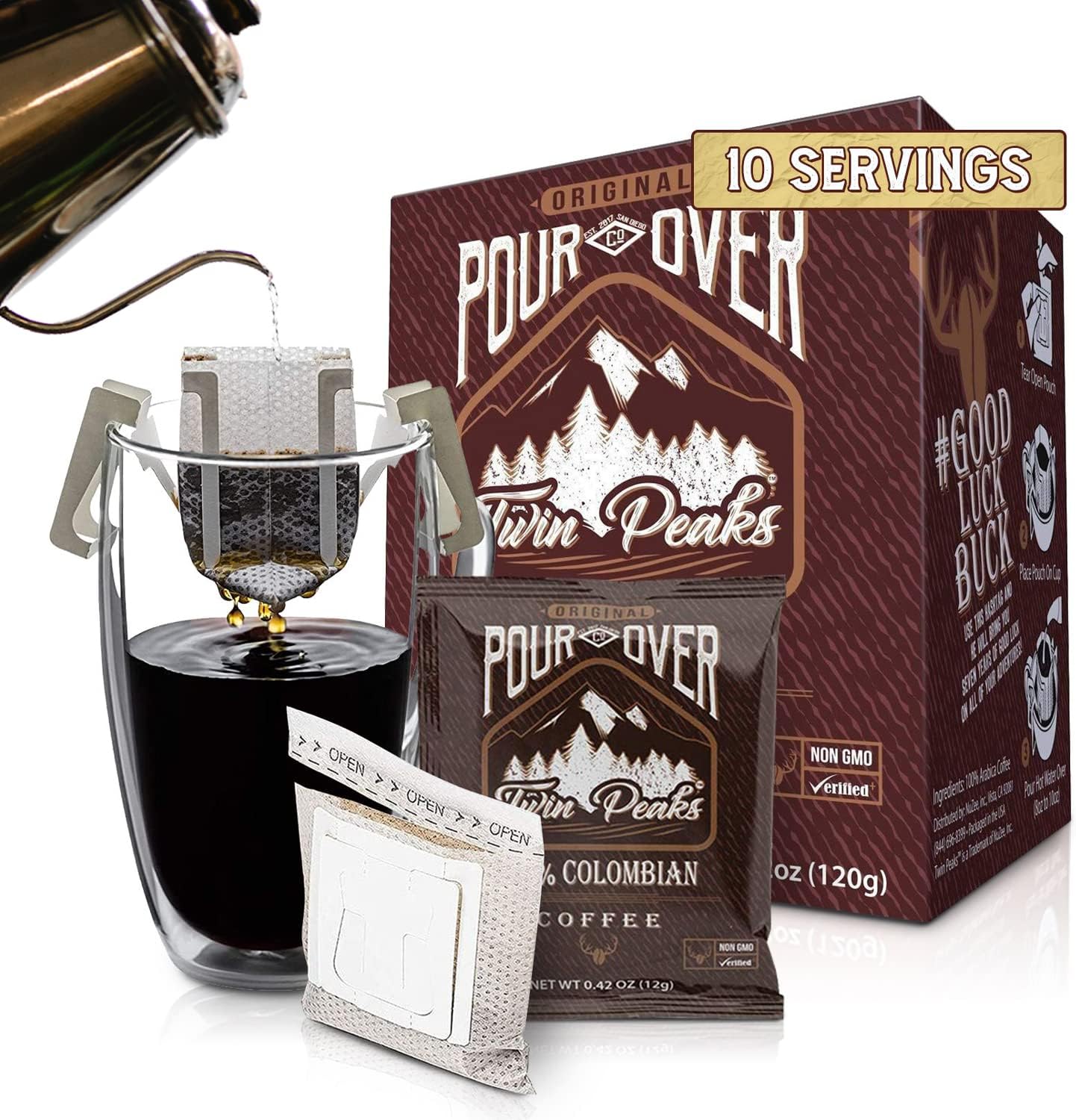 100% Colombian Pour Over Coffee