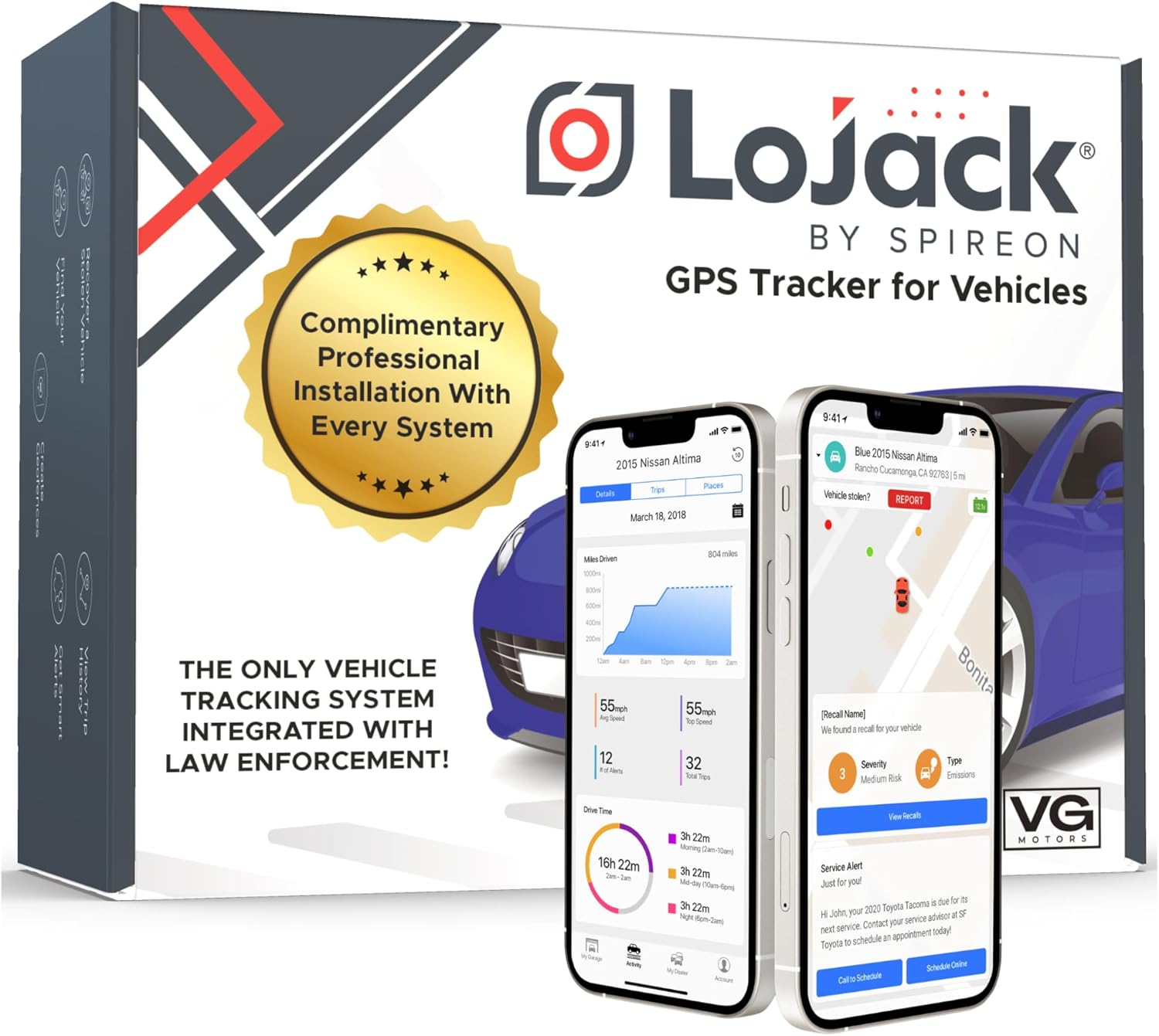 LoJack for Cars GPS Tracker for Vehicles No Subscription