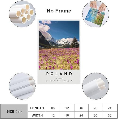 Miniatura 2 de Póster de Polen Foto Dekor, Polen Geschenk Reise Druck, Reise Póster Dekor lienzo para pared, póster para el hogar, escuela, oficina, decoración sin