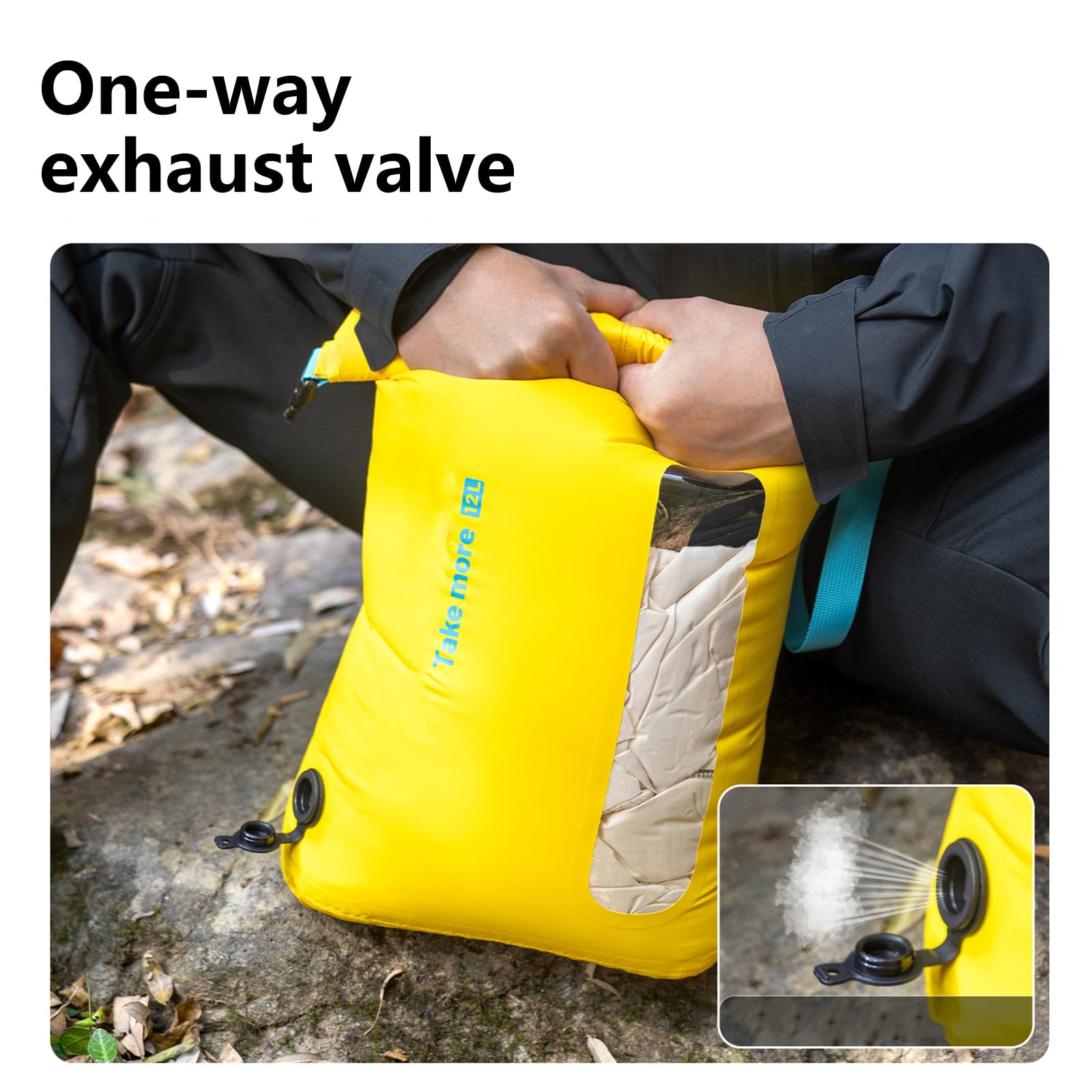 Vakuumversiegelungsbeutel, Kordelzugverschlüsse, Faltbare Kompressions Aufbewahrungstasche für die Organisation von Reisen, Essential Denial Fan Vacuum