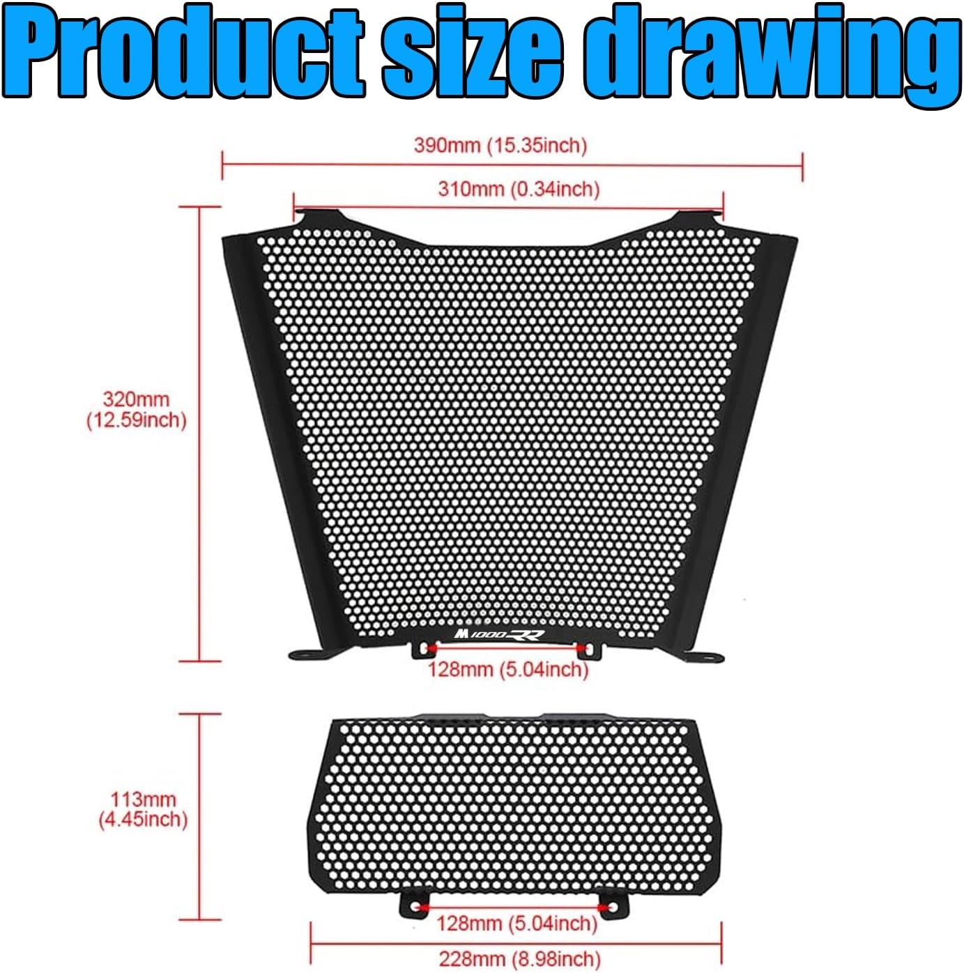 For S1000RR 2025 Aluminum Alloy Modified Radiator Grille Guard Protector S1000R S1000RR M1000R M1000RR 2021-2025 Motorcycle Parts (S1000RR)