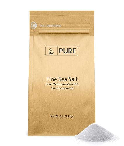 Sal marina fina 5 lb sal del mar Mediterráneo un condimento esencial de cocina Sal marina fina 5 lb sal del mar Mediterráneo un condimento esencial de cocina