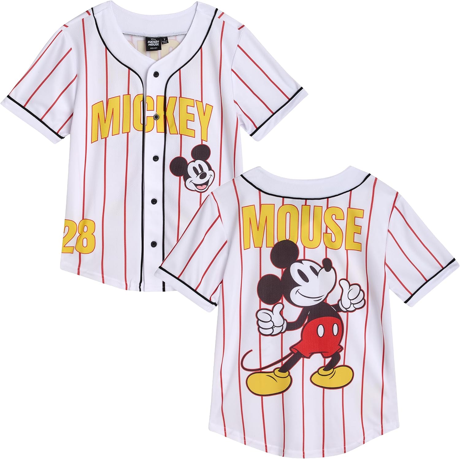 Disney Boys Sports Hockey Baseball Jersey Mickey Mouse Cars Lilo and Stitch