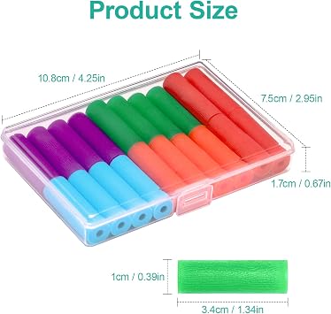 20 Pack Aligner Chew for Invisalign,Soft Silicone Aligner Trays Seaters, Orthodontic Chompers Aligners Accessories (Mix Colors)