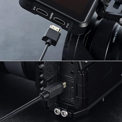 Miniatura 7 de Cable micro HDMI a HDMI 2.1 8K de 5 pies, ultra alta velocidad 8K 60Hz 4K 120Hz 48Gbps cable HDMI compatible con cámaras digitales, videocámaras,