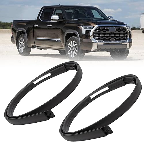 Par de burletes de goteo para moldura de techo para Tundra Crewmax 2007-2021 4 puertas completas, izquierda 75552-0C060 derecha 75551-0C060