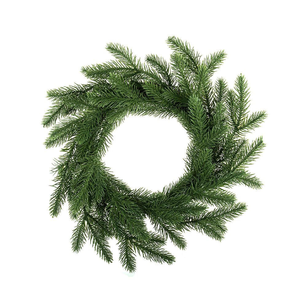 Floristrywarehouse Green Artificial Spruce Pine Wreath Base 30Cm/12 Inch Diameter