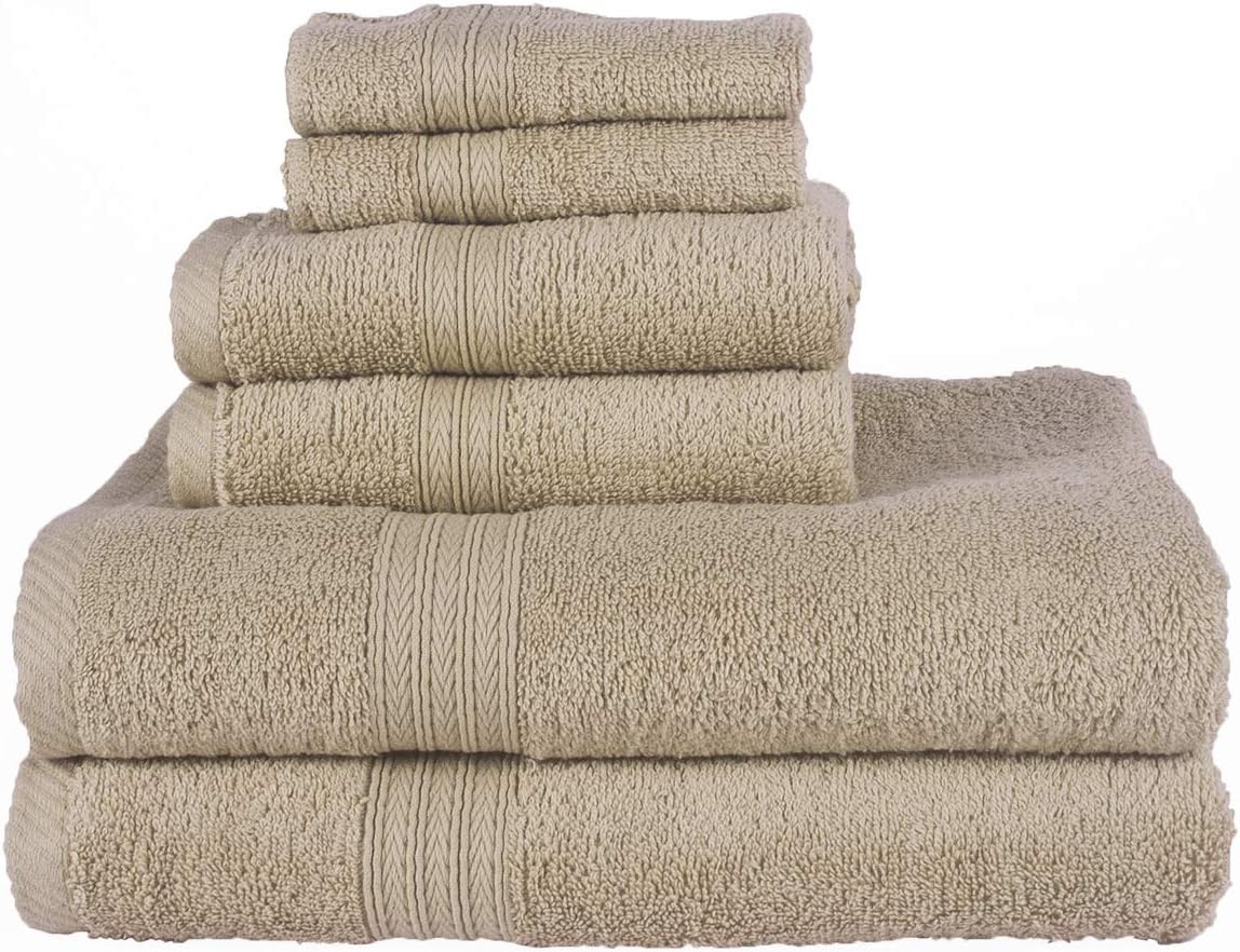 Driftwood Six Piece Royal Classic Bath Towel Set, 6