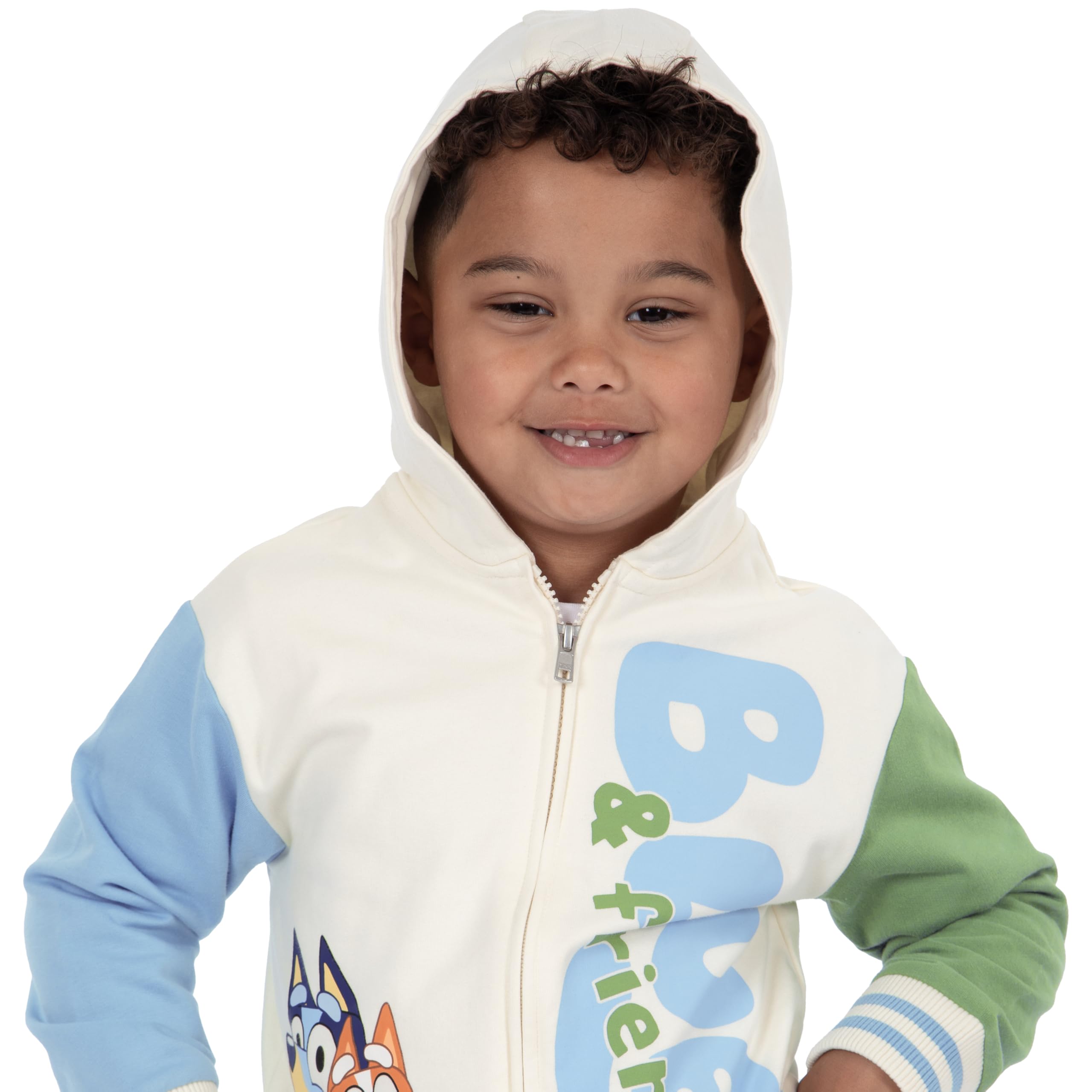 Bluey Ensembles pour garçon | Sweat à capuche et jogging pour garçon | Pull pour enfants | Ensembles pour garçons | Vêtements pour enfants | Crème 18 Mois Et 8 Ans