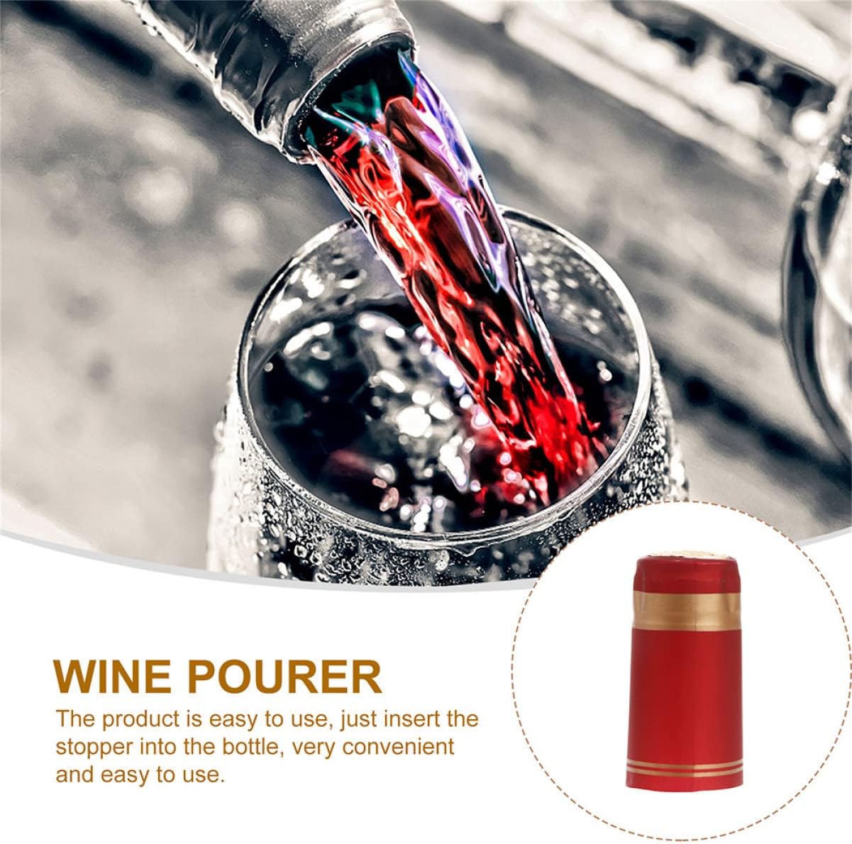 50pcs Wine Cap Pvc Shrink Capsules Wine Corks Capsule Wine Bottle Cork Wrap Red Wine Bottles Caps Sleeves Wine Bottle Corks Wine Bottle Shrink Tops Plastic Wine Cellar Heat Shrink