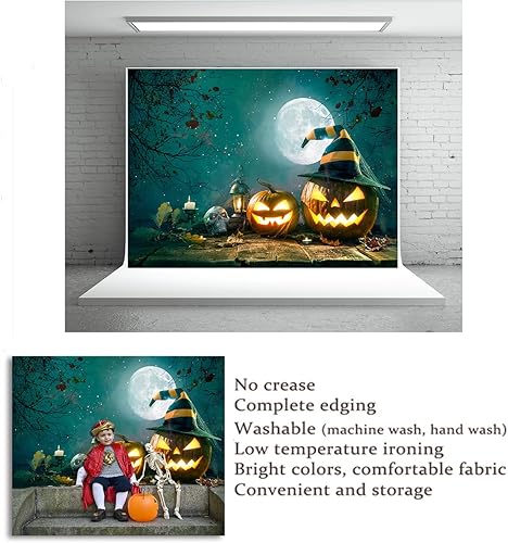 Miniatura 4 de Fondo de fotografía de hermanas de brujas de Halloween de 7 x 5 pies, telón de fondo para fiesta de Halloween, para beber, brujas, baby shower,