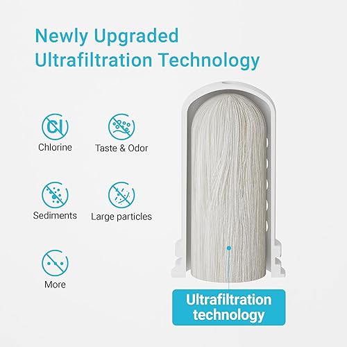 Miniatura 7 de AQUA CREST Paquete de 3 filtros de repuesto para All PUR, certificado NSF, con filtro de agua AQUA CREST compatible con sistemas de dispensador y