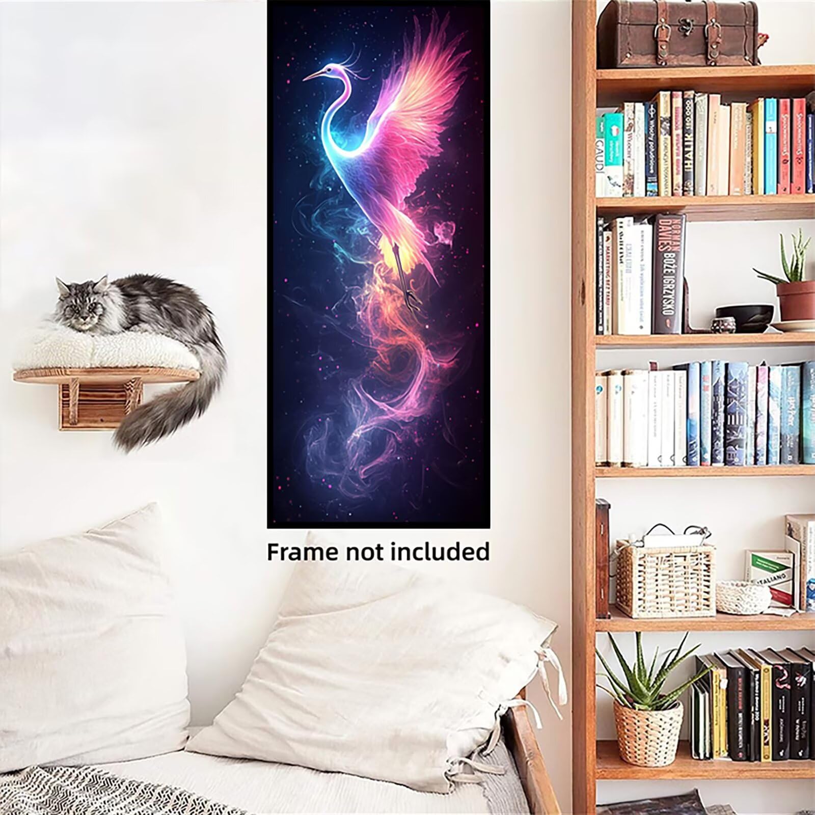 Malen Nach Zahlen 50x150cm Leinwand Tier Malen Nach Zahlen Erwachsene mit Ohne Rahmen, DIY Kreativ Set für Erwachsene mit Pinseln und Acrylfarbe, Zimmer Deko Osten Landschaft Geschenk, P0M-617