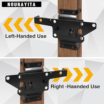 Self Closing Gate Hinge and Latch Kit for Wooden/Vinyl Fence Gate