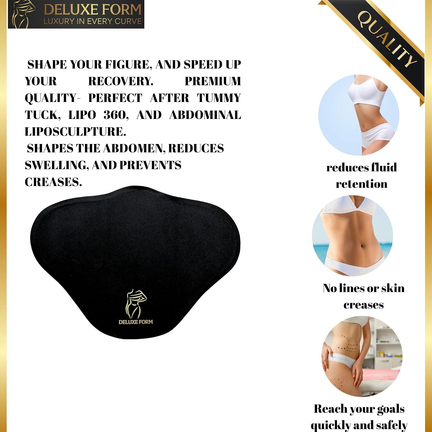 Butterfly Ab Board Post Surgery | Lipo Foam Tummy Tuck Compression | Abdominal Binder Recovery Support