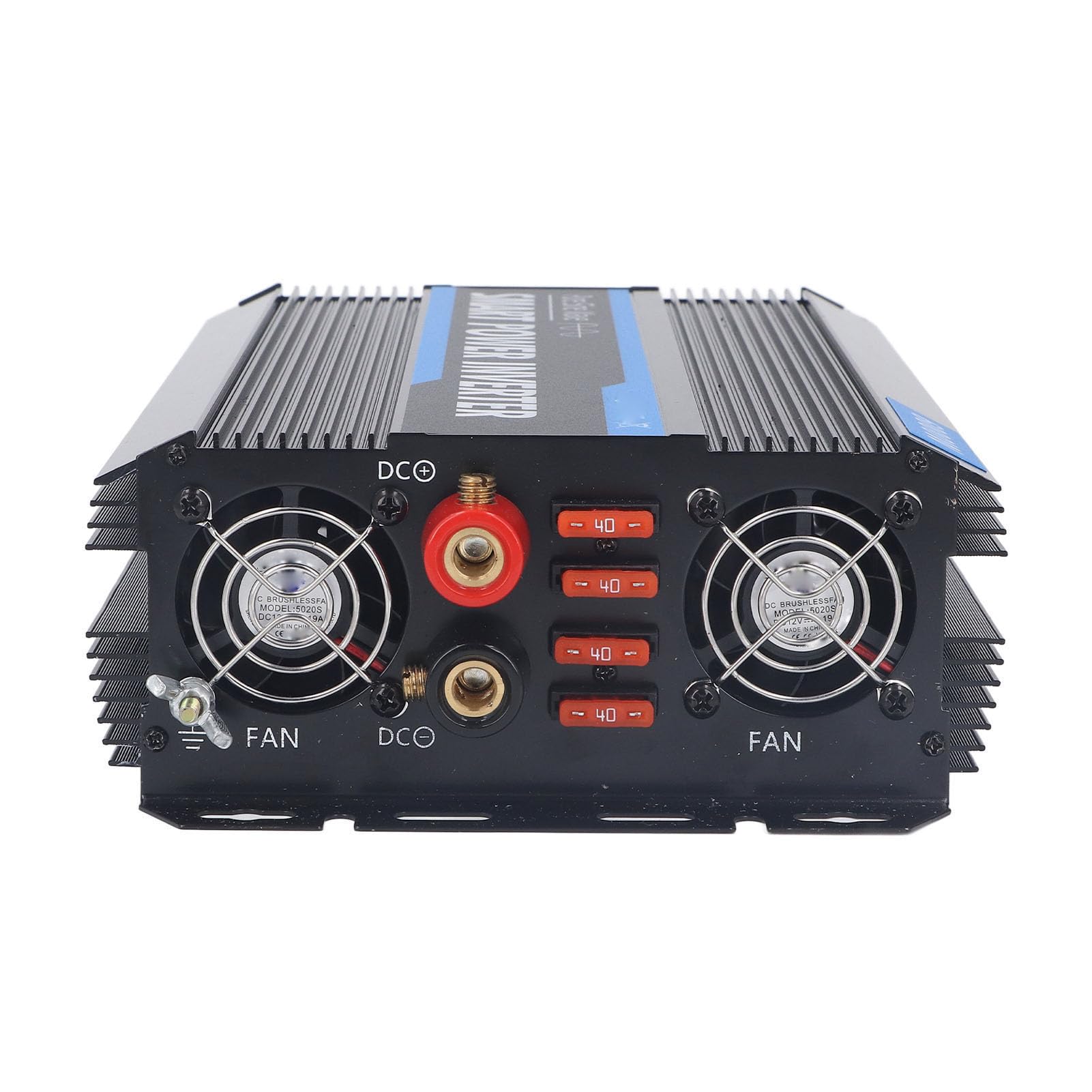 Inversor de Onda Sinusoidal Pura de 6000 W, Convertidor de 12 V CC A 220 V CA para RV, Hogar, Camión, Vehículos, Barco, Adaptador de Coche con Puertos USB de 5 V 2,4 A, 2 Salidas