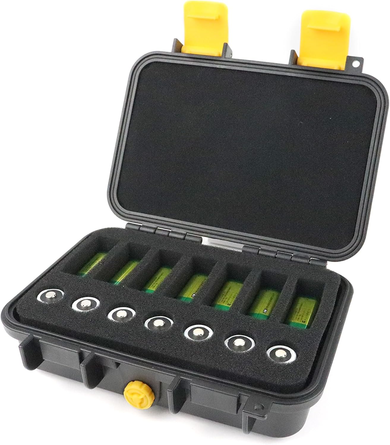9V & CR2 CR123A Lithium Battery Storage Case,14 Slots Organizer Box for CR17345/CR16340/CR18350/CR15270(CR2)/PP3, Waterproof Hard,for Household Outdoor,[Battery Not Included,Case Only]