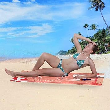 BUY JOY Personalized Beach Towels with Name, Custom Beach Towel Blanket, Customized Gift for Women Kids Girls Boys Adults Men (Option 1) 3060in Bath Towel