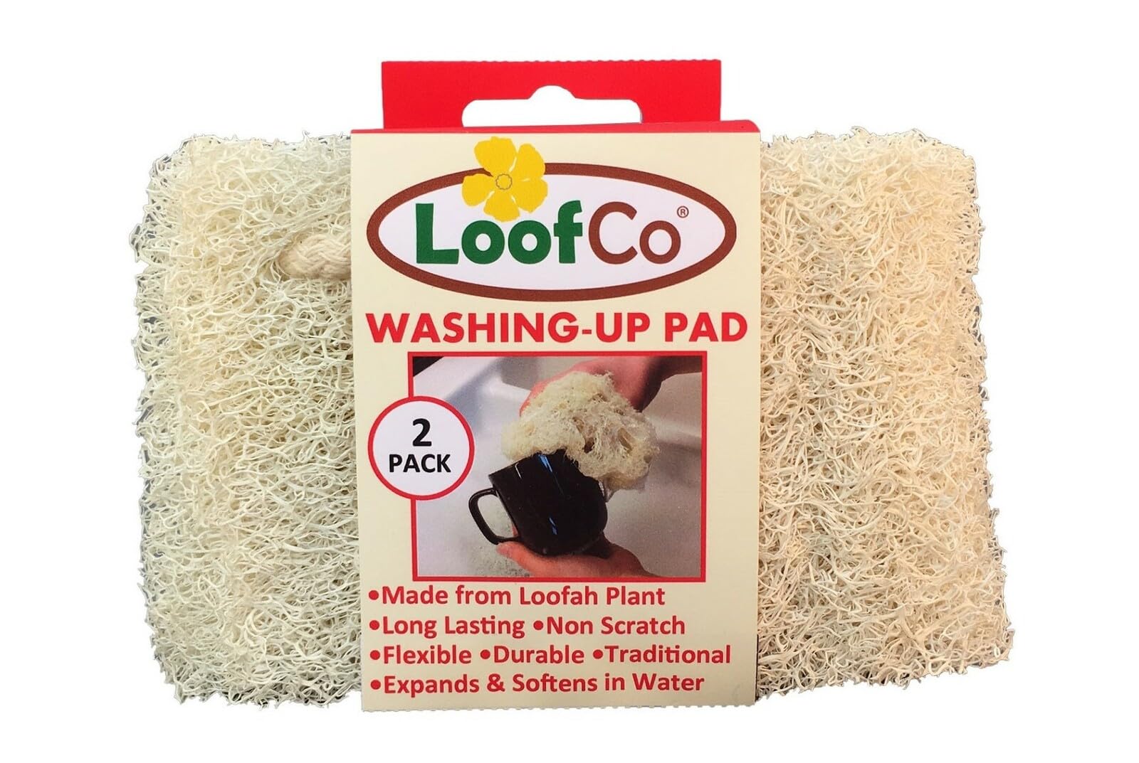 LoofCo Washing Up Pad Twin Pack (Pack of 2)