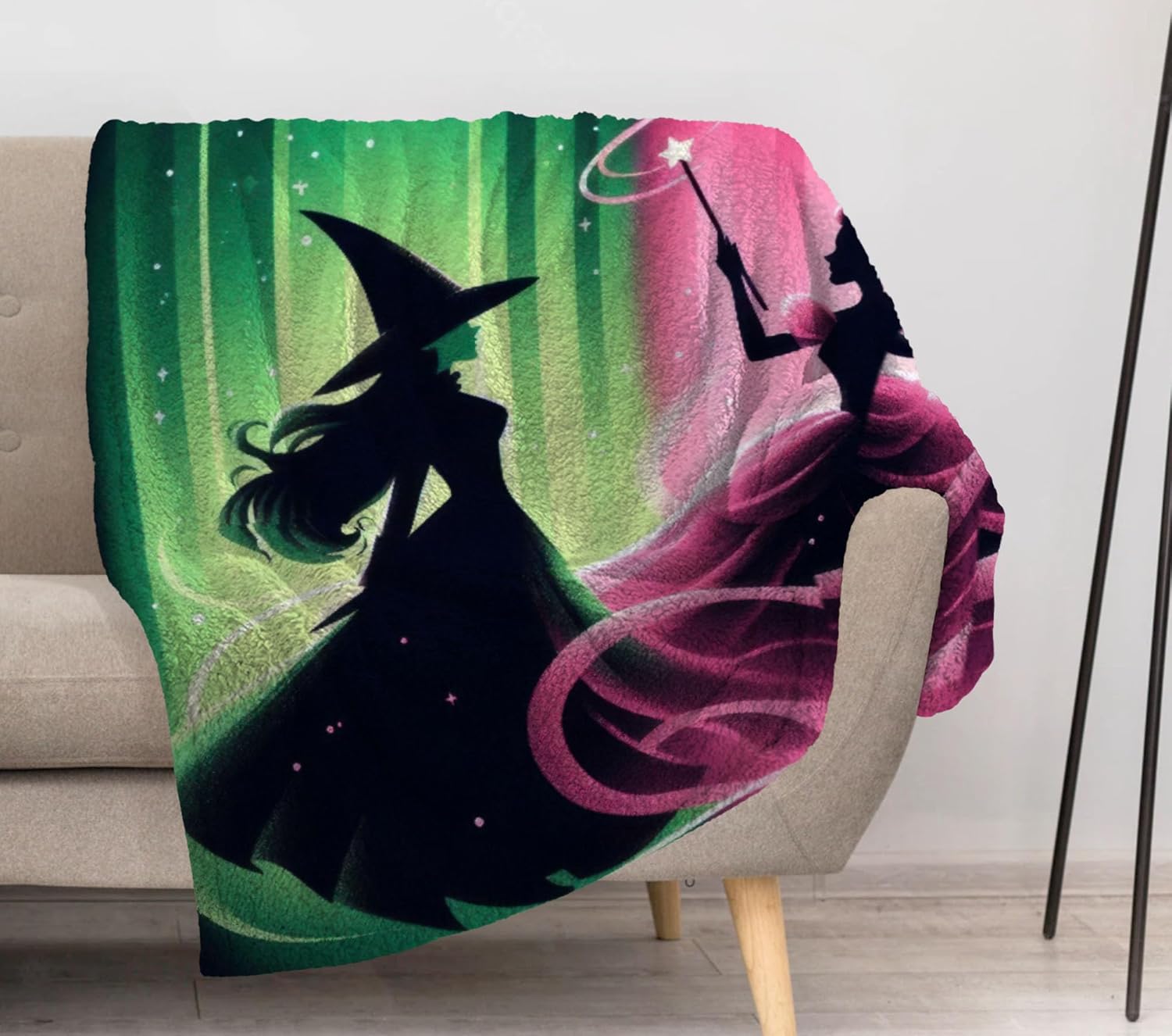 Allenjoy Witch Blanket Girls Friendship Throw Blankets Couch Bed Living Room Decor Soft Durable Washable 57" X 50" SC00006-004