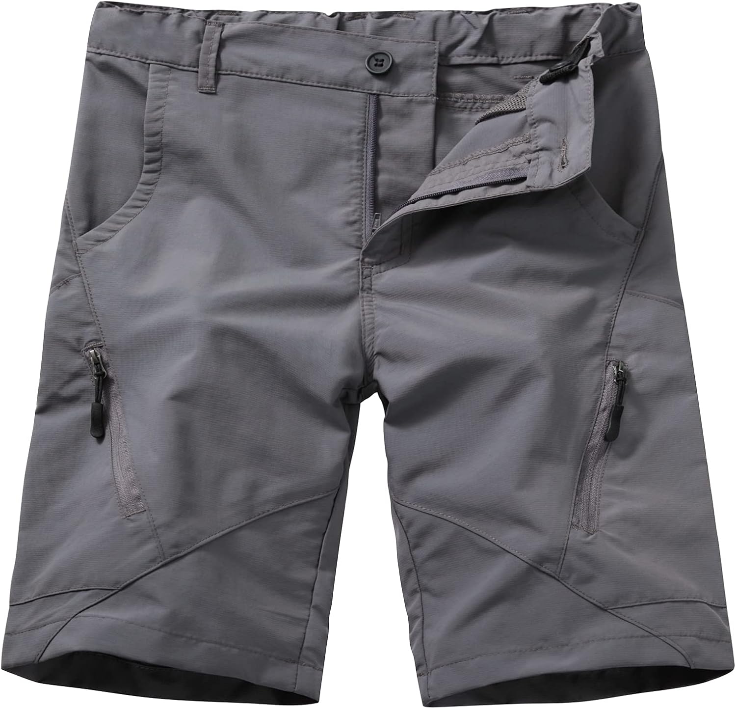 Kids Boy's Youth Hiking Casual Quick Dry Shorts, Lightweight Cargo Tatical Zipper Pockets Camping Travel Shorts: Clothing, Shoes & Jewelry