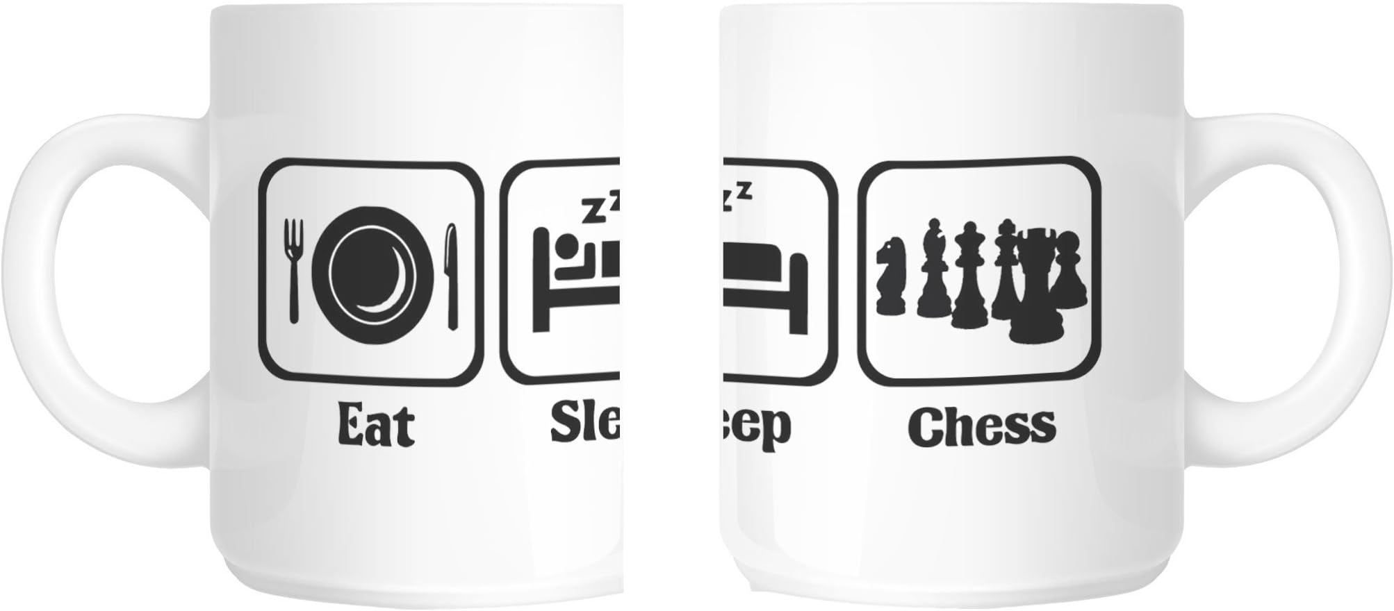 shaniztoonsshaniztoons Eat sleep love play chess player gift mug