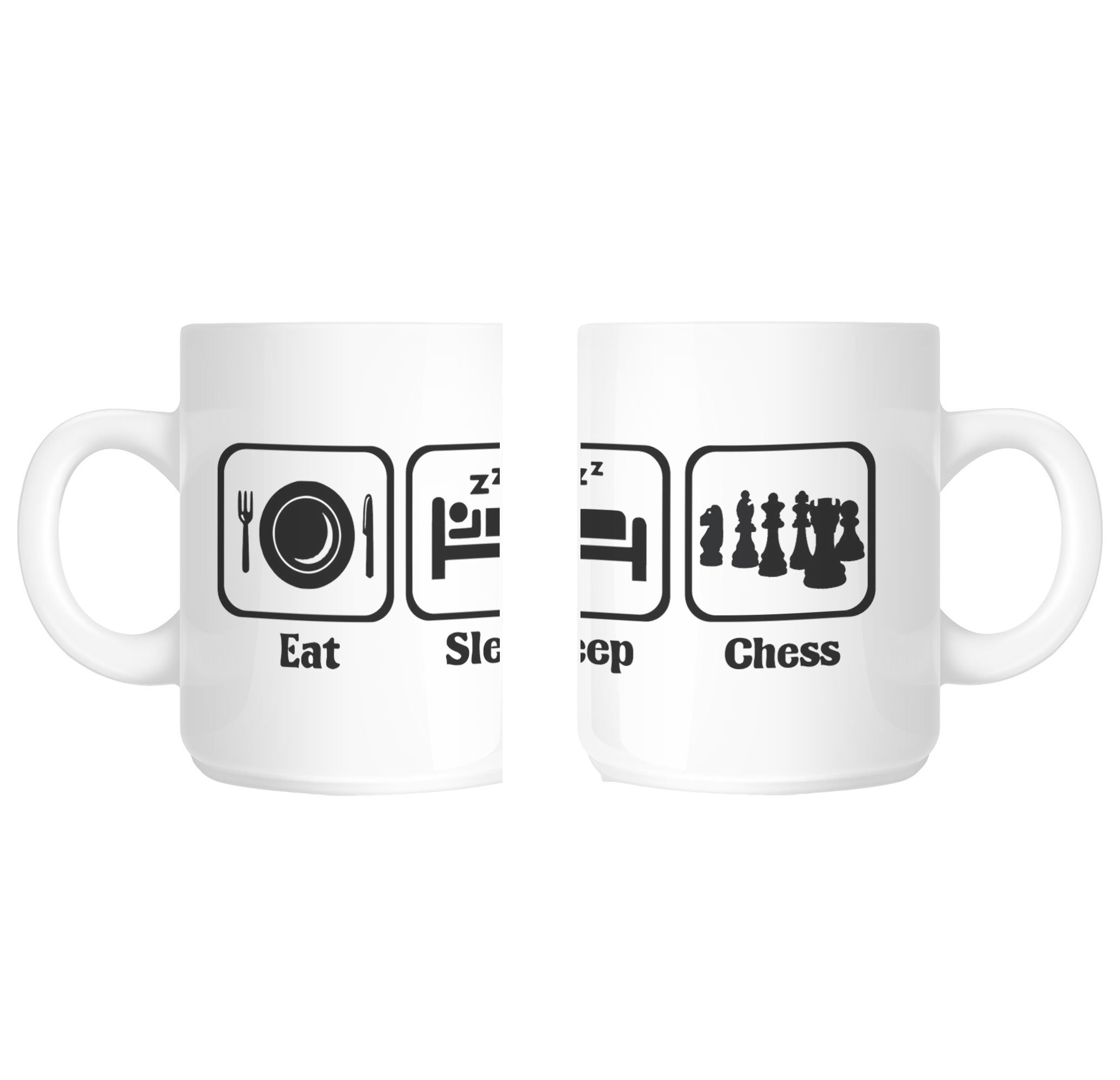 shaniztoonsshaniztoons Eat sleep love play chess player gift mug