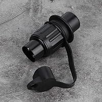 Vista 6 de Conector de remolque de 3 pines, enchufe adaptador de cableado de plástico para luces de remolque (caravana, barco), resistente al agua, fácil