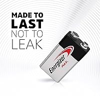 Vista 5 de Energizer Baterías MAX de 9 V (paquete de 4), pilas alcalinas de 9 voltios. El embalaje puede variar