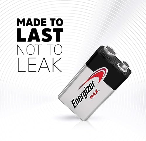 Miniatura 5 de Energizer Baterías MAX de 9 V (paquete de 2), pilas alcalinas de 9 voltios. El embalaje puede variar
