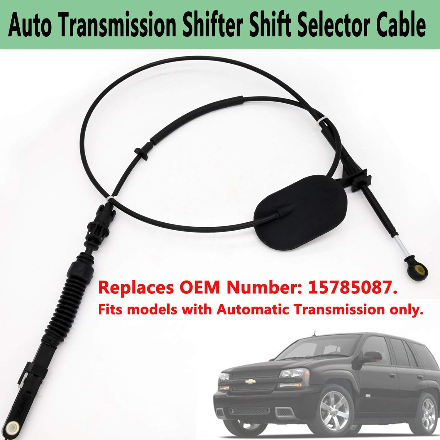 15785087 Equipment Automatic Transmission Shifter Shift Selector Cable, Auto Transmission Control Lever Cable,Compatible with GM Chevy GMC Buick Isuzu Saab Oldsmobile Envoy Trailblazer,By LIYYOO : Automotive