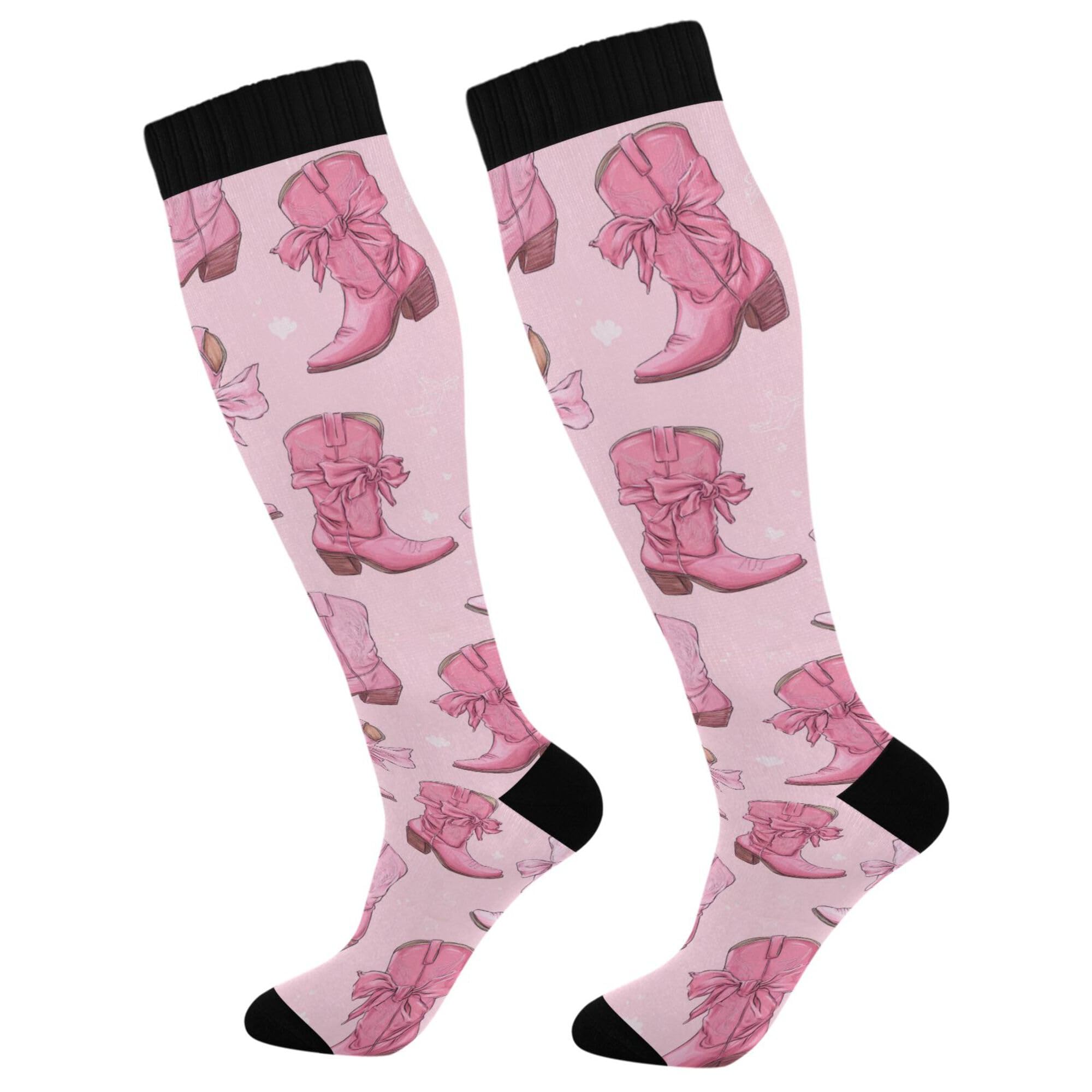 Fisyme Socks for Women Men Warm Comfort Athletic Crew Running Hiking Cycling Compression Socks