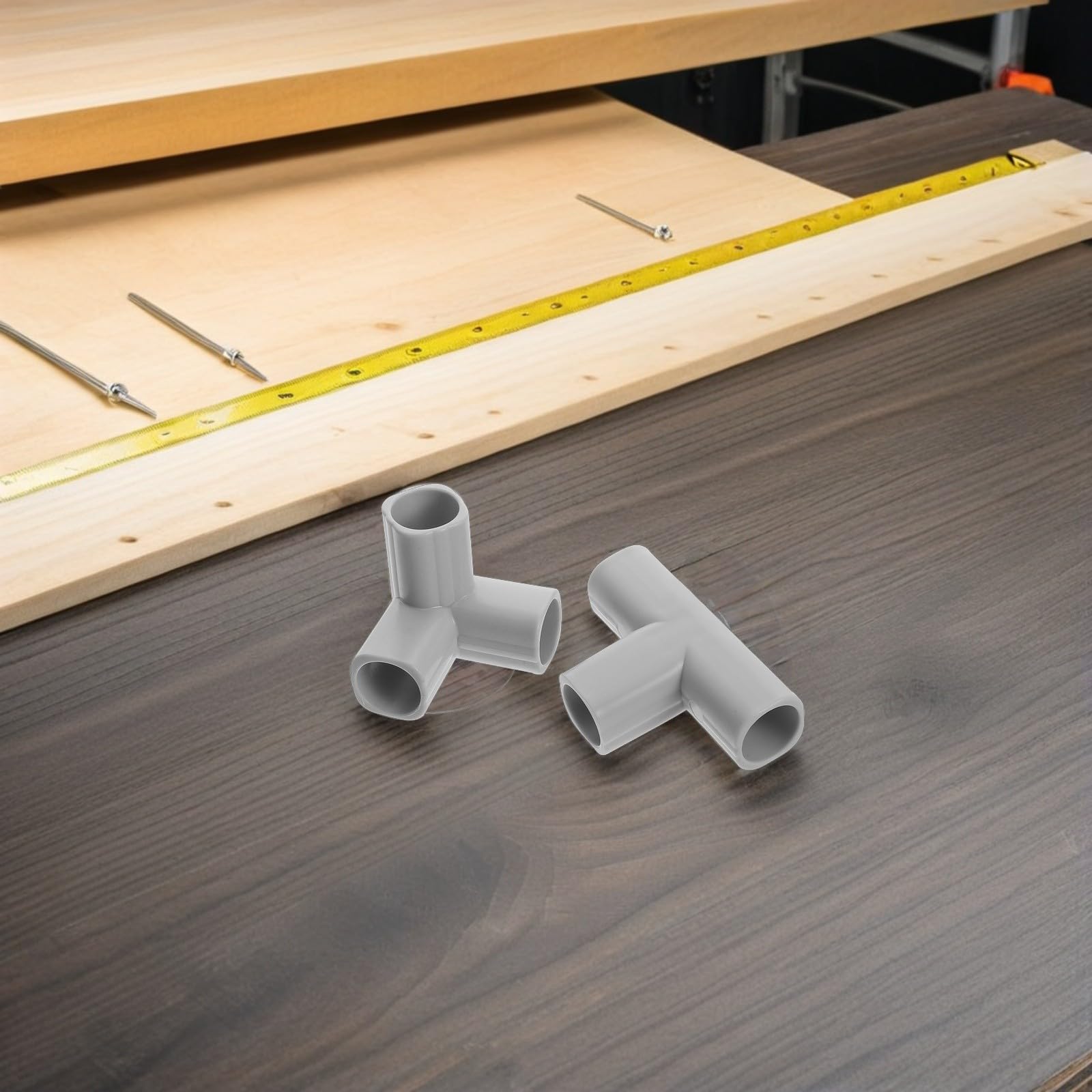 Accesorios para Parque Infantil 8 Piezas Conector Plástico en T y Triangular Ventosa, Juntas de Vallas de Juegos Infantiles, Repuestos para Cercado Interior Seguro y Flexible
