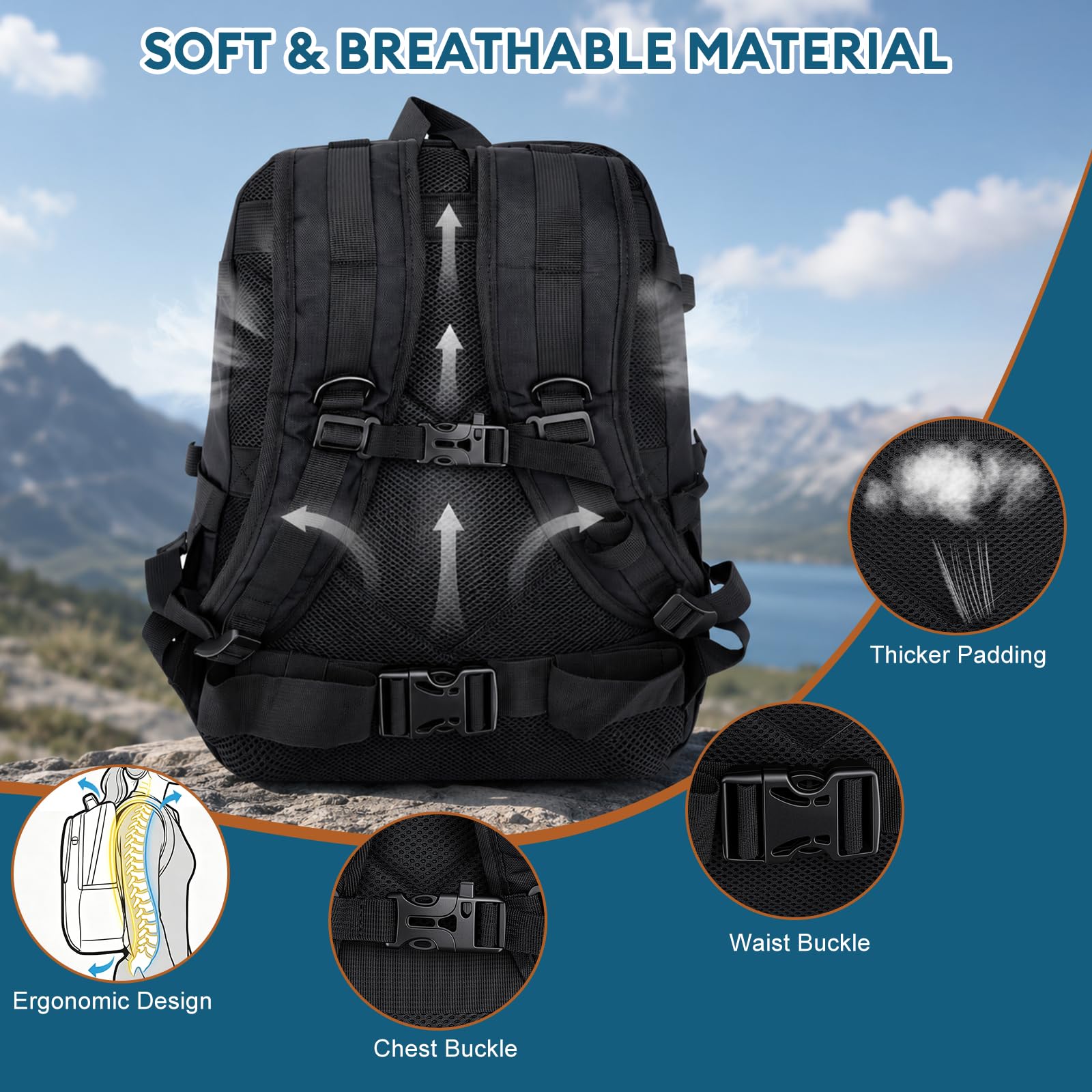Zaino casco 35L per motociclismo | Custodia per casco da ciclismo, impermeabile, estensibilità fino a 180°, zaino da viaggio per uomo