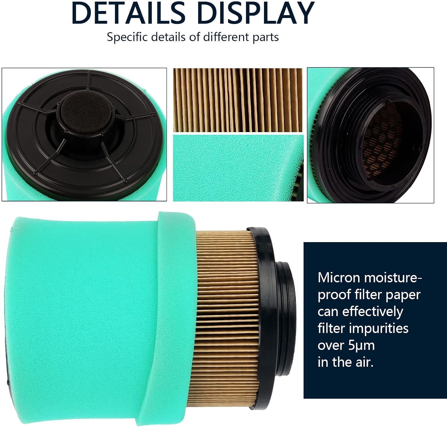 LOCOPOW 707800371 Air Filter for 2012-2023 Can Am Outlander 1000R 1000 800R 650 570 450 Max Renegade 1000R 1000 800R 850 570 500 4x4 With 420256188 Oil Filter