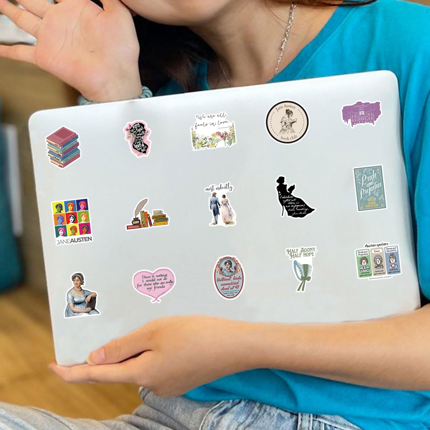 Novel Literary Writers Stickers100Pcs Film Television Stage Play Stickersfor Decoration Water Bottle Bike Skateboard Luggage Toy Snowboard Helmet Motorcycle Gifts