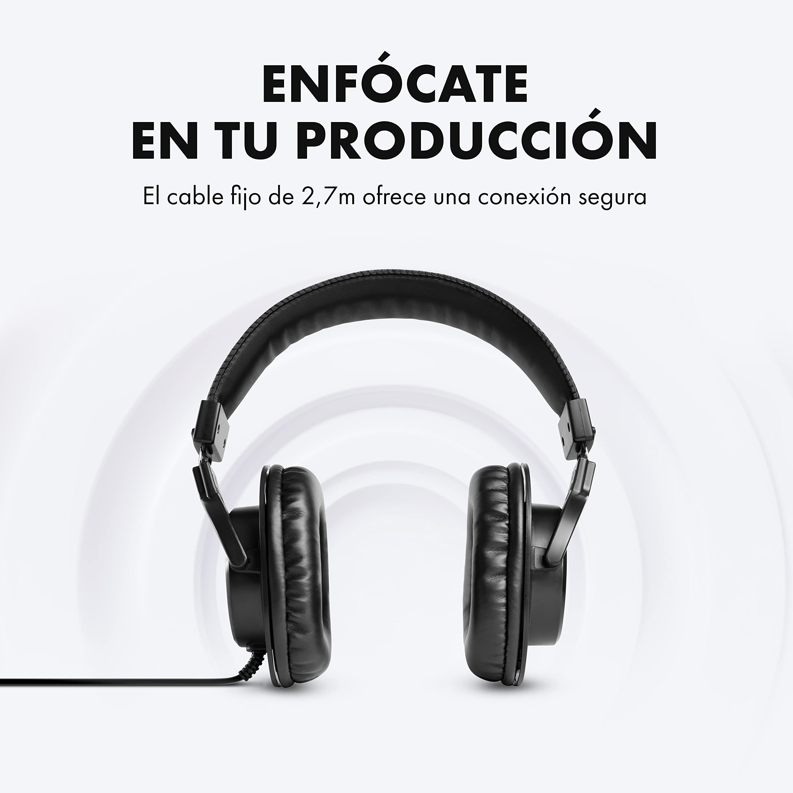 M-Audio M-track Duo + auriculares HDH40 - interfaz de audio, tarjeta de sonido USB con Auriculares de estudio de diseño cerrado para grabación y monitorización en estudio