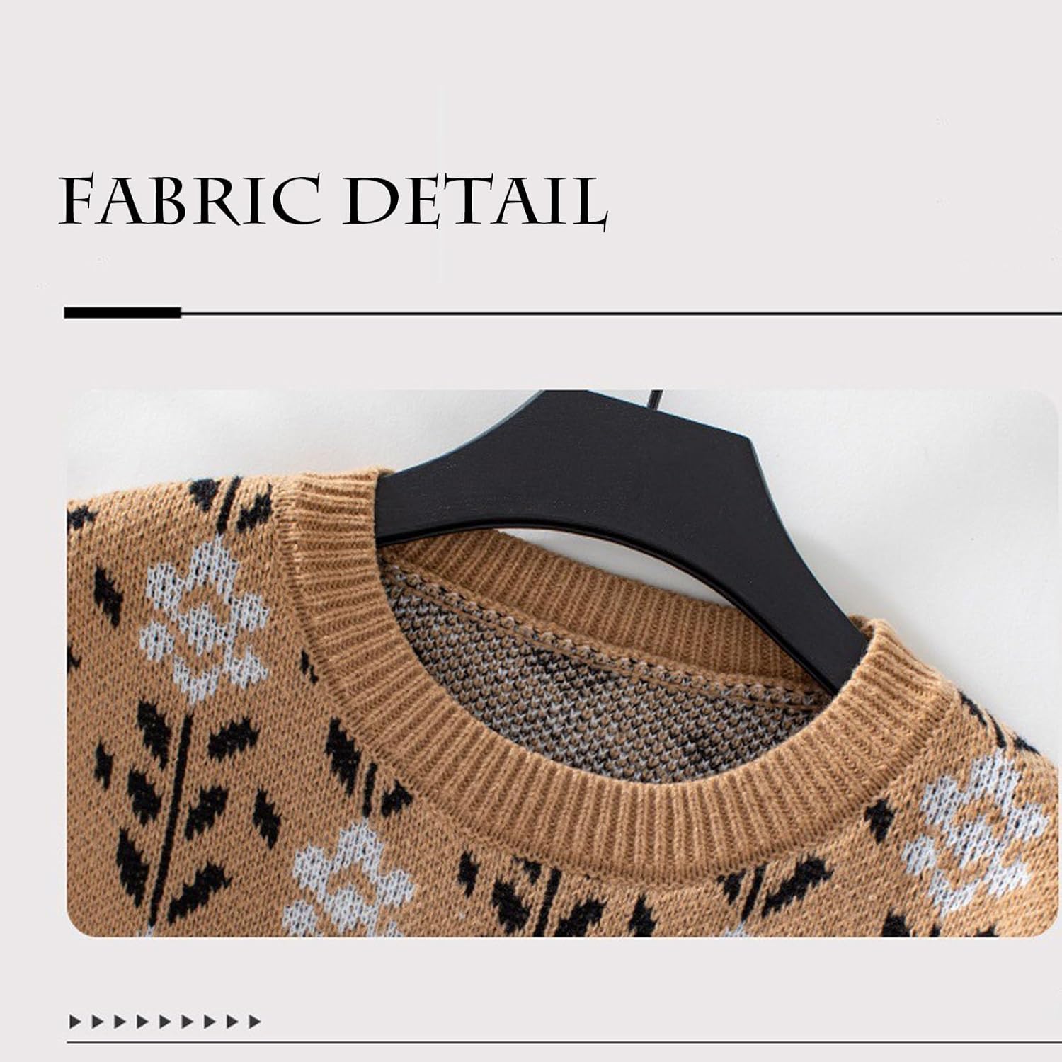 Womens Trendy Floral Sweaters Flower Printed Crewneck Knit Sweater Cute Loose Long Sleeve Fashion Pullover Tops - Image 6