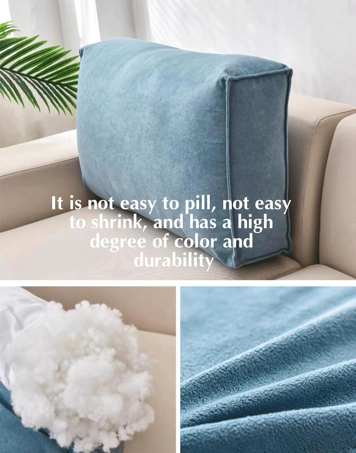 Large Couch Pillows Sofa Back Cushion Decorative Throw Pillows with Removable Pillowcase Reading Pillow Lumbar Support Pillow Sofa Waist Cushion(Size:100x45x12cm,Color:Brown)