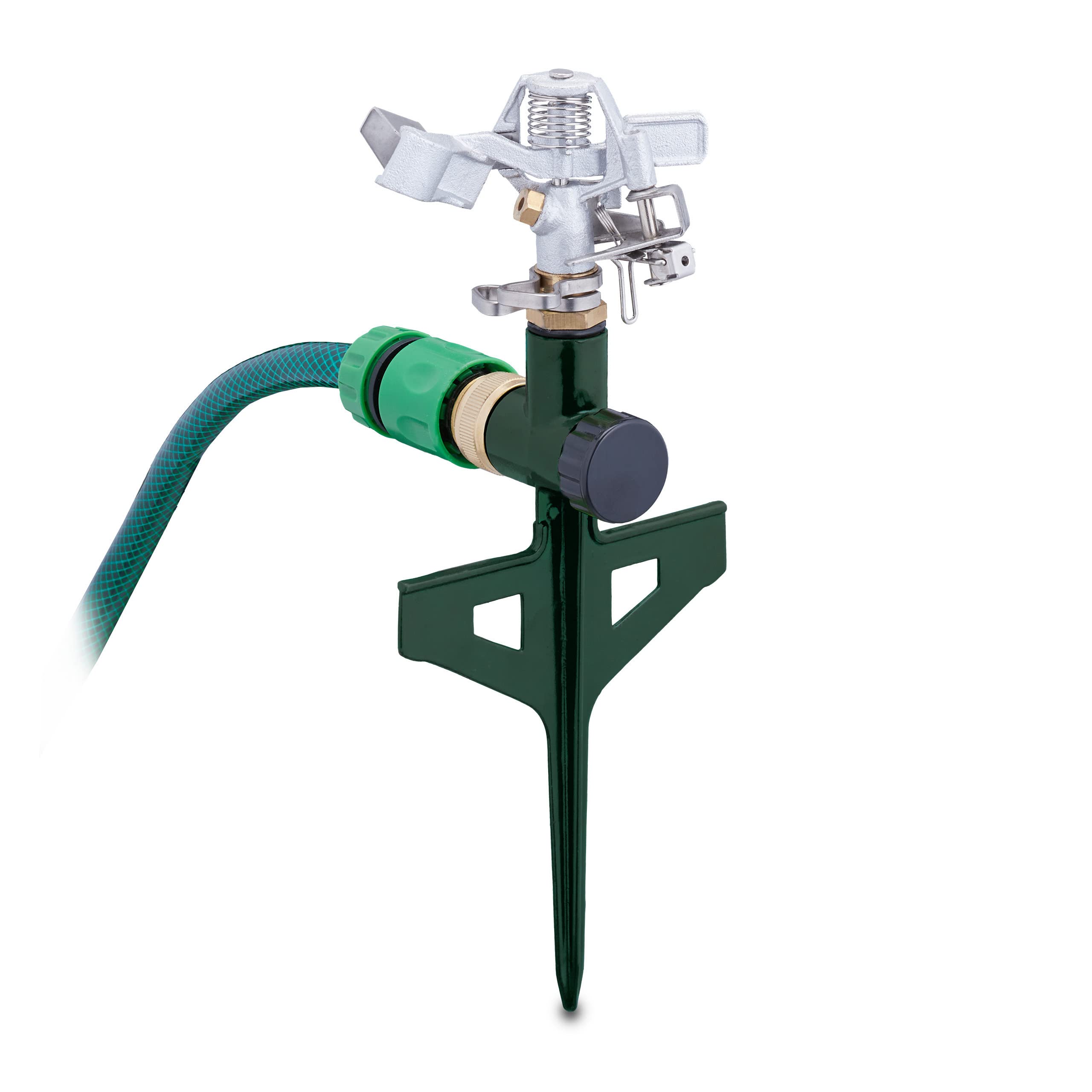Eosnow Irrigatore a impatto su base a picchetto, Acqua in lega di zinco