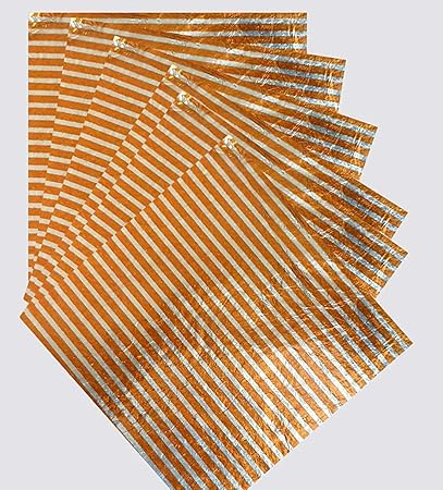 Aluminum Cut Foil Chocolate Wrapper- Multicolor Stripes Print (8cm*8cm)