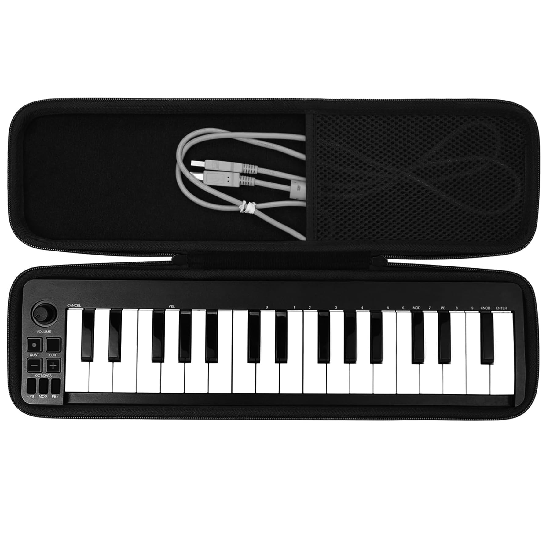 Khanka Dur Cas étui Housse de Voyage pour M-Audio Keystation Mini 32 MK3 Clavier Maître Mini USB/MIDI Ultra Portable.