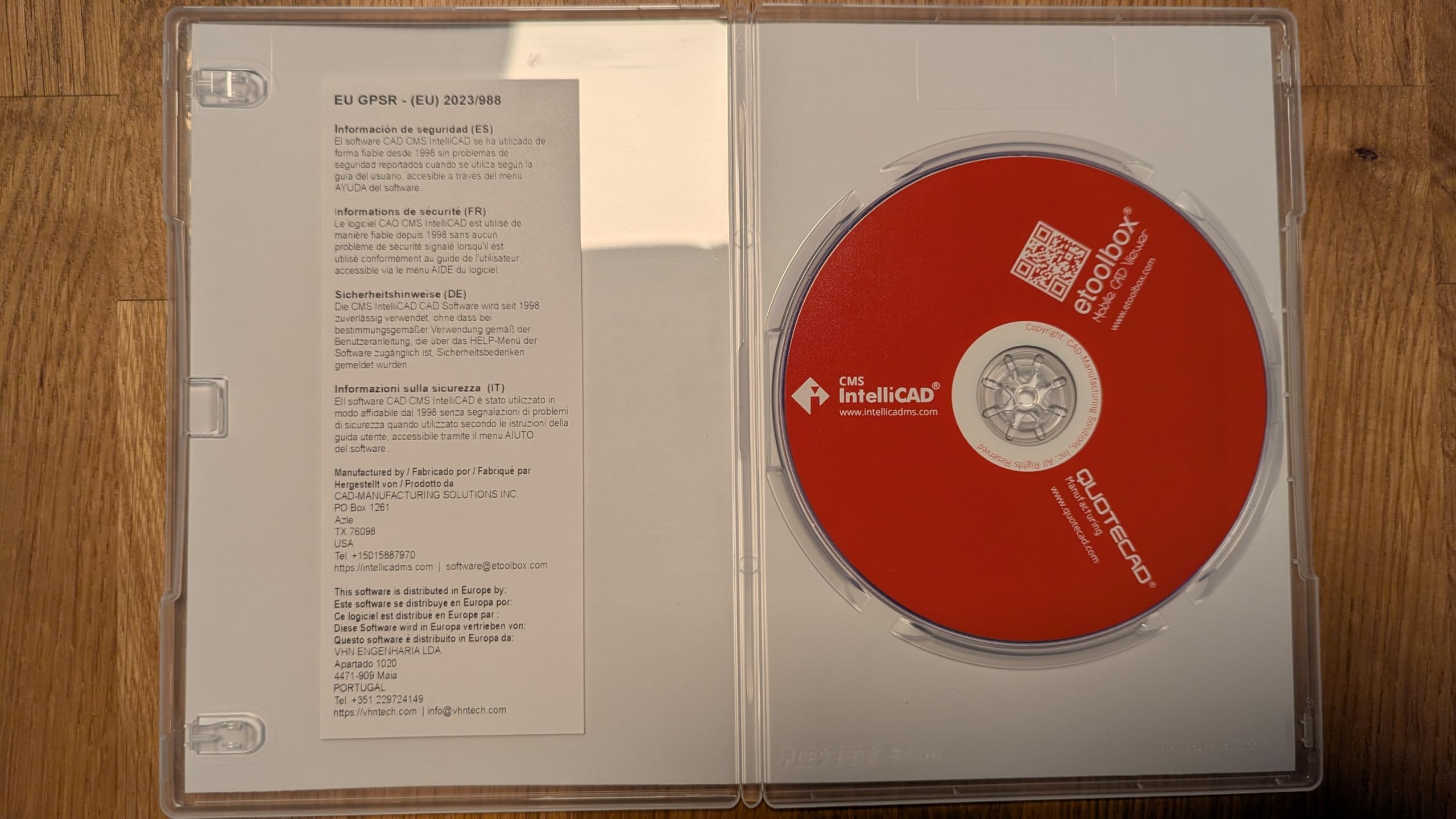 CMS IntelliCAD PE | Logiciel CAO professionnel pour dessin 2D et surfaces 3D compatible .dwg | Licence perpétuelle | 1 Utilisateur | Code d'activation fourni dans le boîtier DVD.