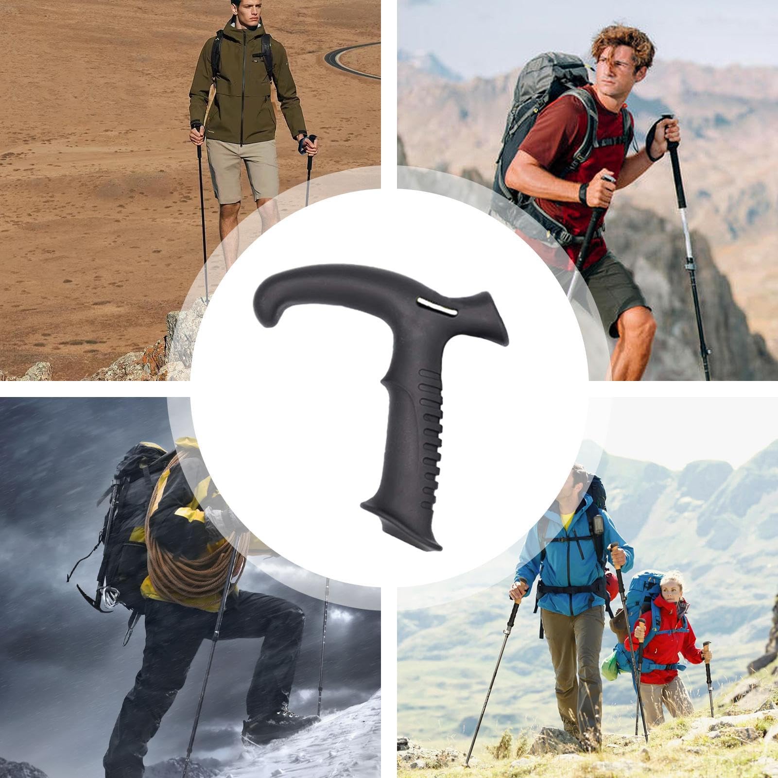 Farmacare Bastone Da Passeggio In Lega Rombi Con Impugnatura Di Legno - Foto 7