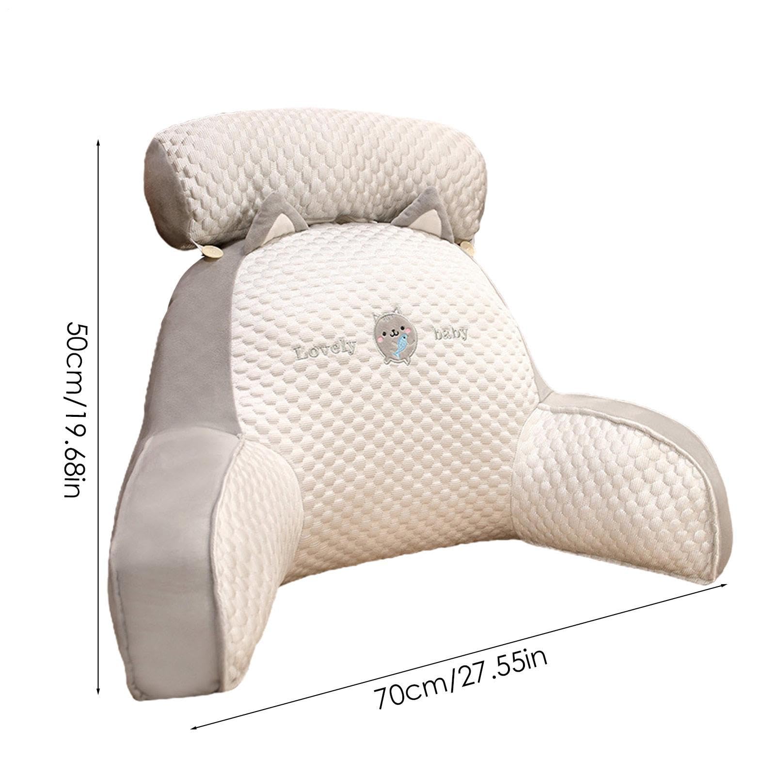 Cuscino da lettura per letto, grazioso cuscino per schienale 2 in 1, multifunzionale, cuscino per divano e comodino, cuscino per adulti, per giocare e rilassare la lettura