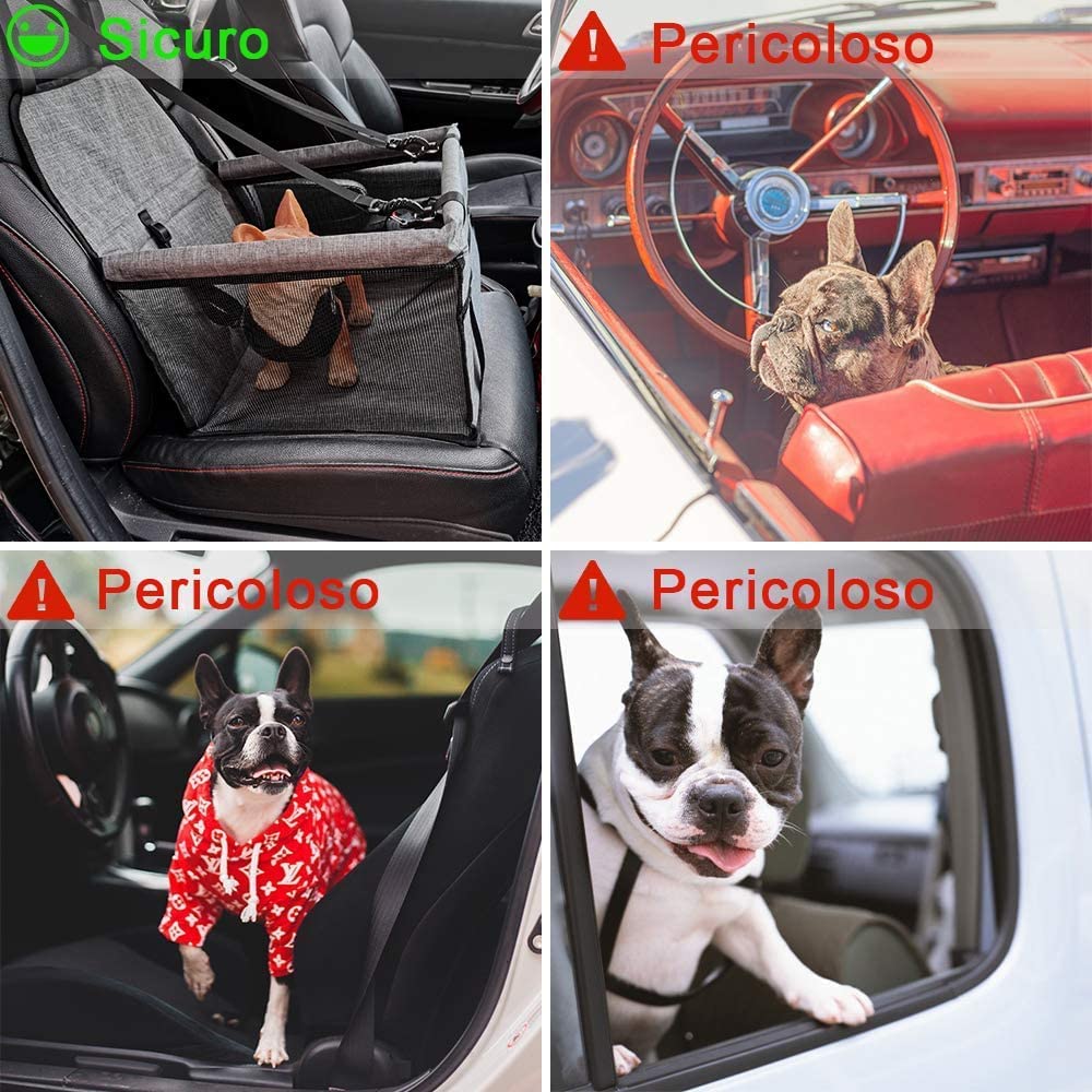 Seggiolino Auto Per Cane PENGLAI - Coprisedile Impermeabile Con Cintura Di Sicurezza - Foto 5
