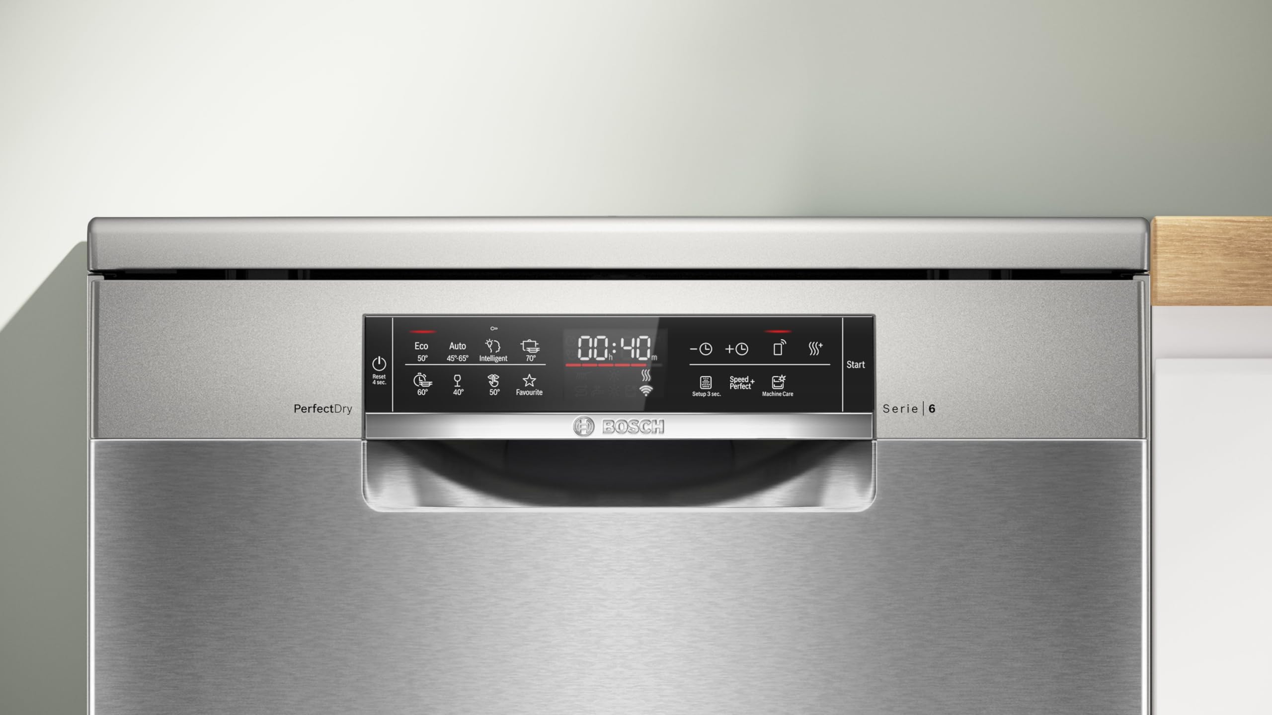 Bosch SMS6ZCI16E - Lavavajillas de pie serie 6 con cajón para cubiertos, 60 cm, Home Connect, programa inteligente, RackMatic, programa silencioso, Silver Inox