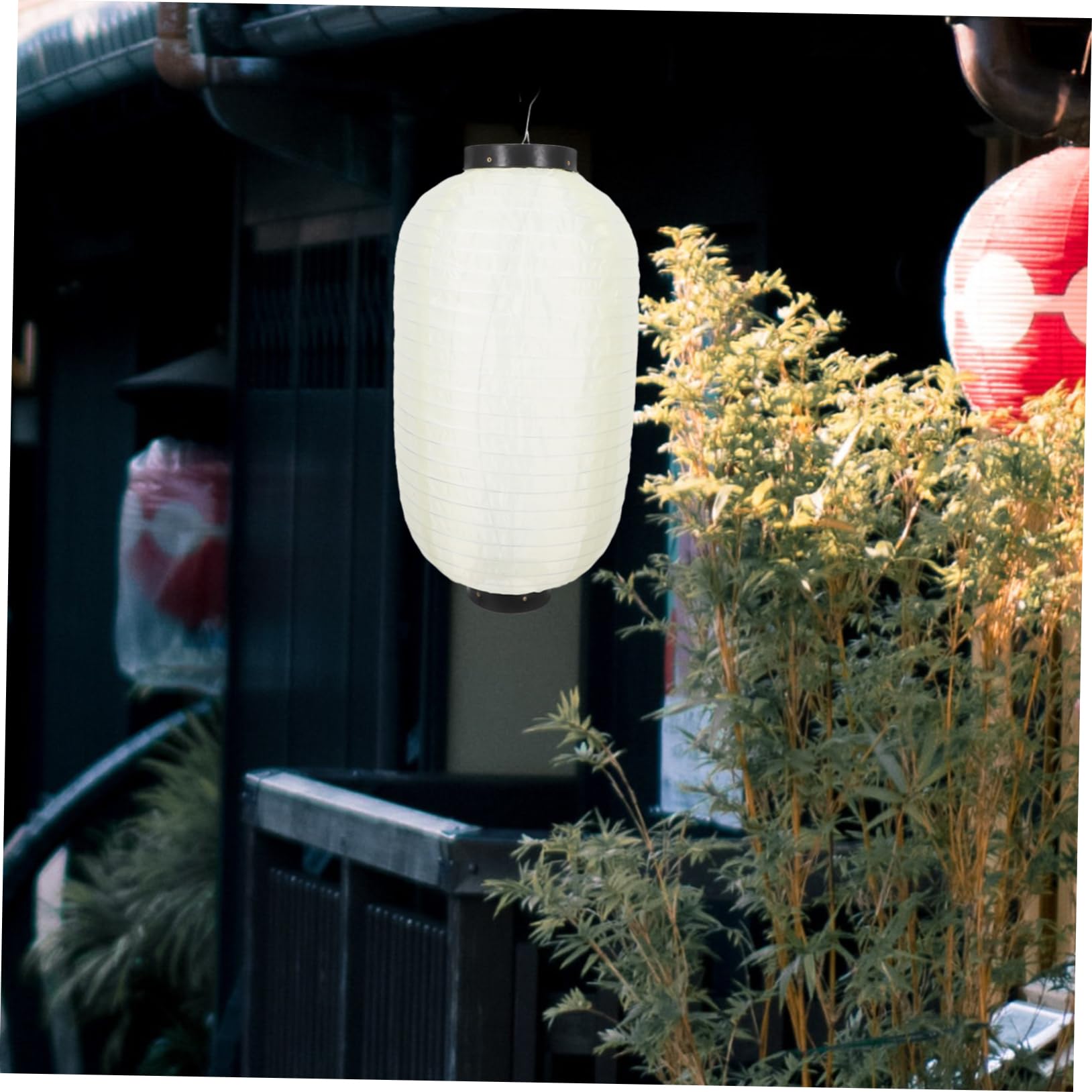 SOLUSTRE 4 Piezas Faroles Japoneses de Seda Impermeables Colgantes Plegables para Decoración Festiva Bodas Jardín Exterior