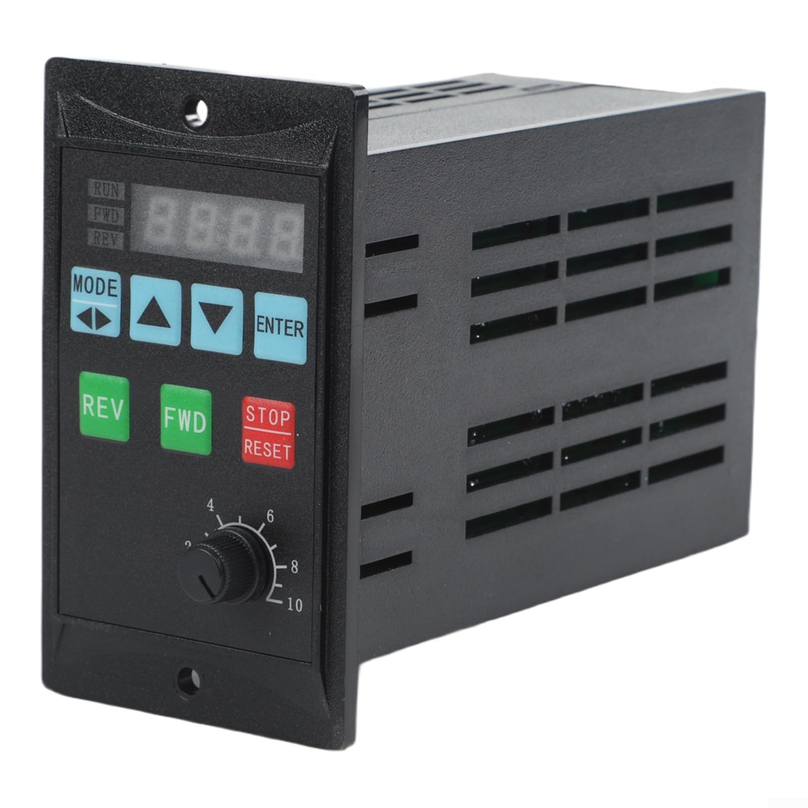 Controlador de frecuencia de motor de 750 W con pantalla LED, entrada monofásica de 220 V y salida trifásica, rotación hacia adelante/atrás para aplicaciones de ventilador y bomba